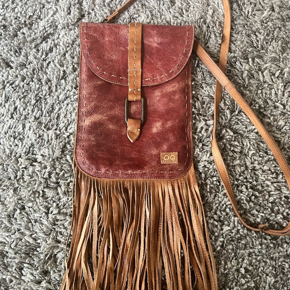BEDSTU distressed red body crossover bag